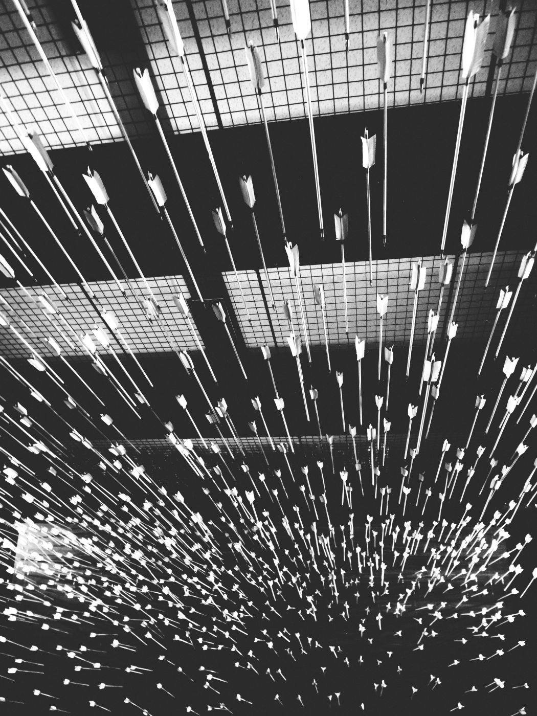 hundreds if arrows flying