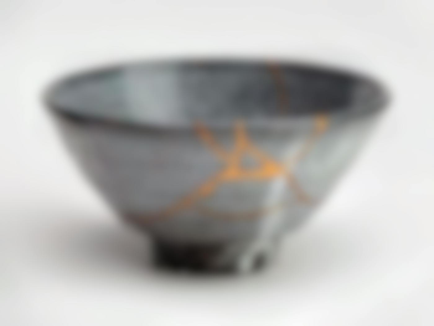 A cracked bowl fixed with gold