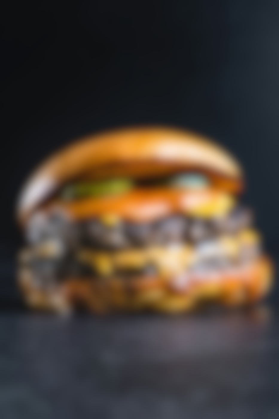 A giant sloppy burger