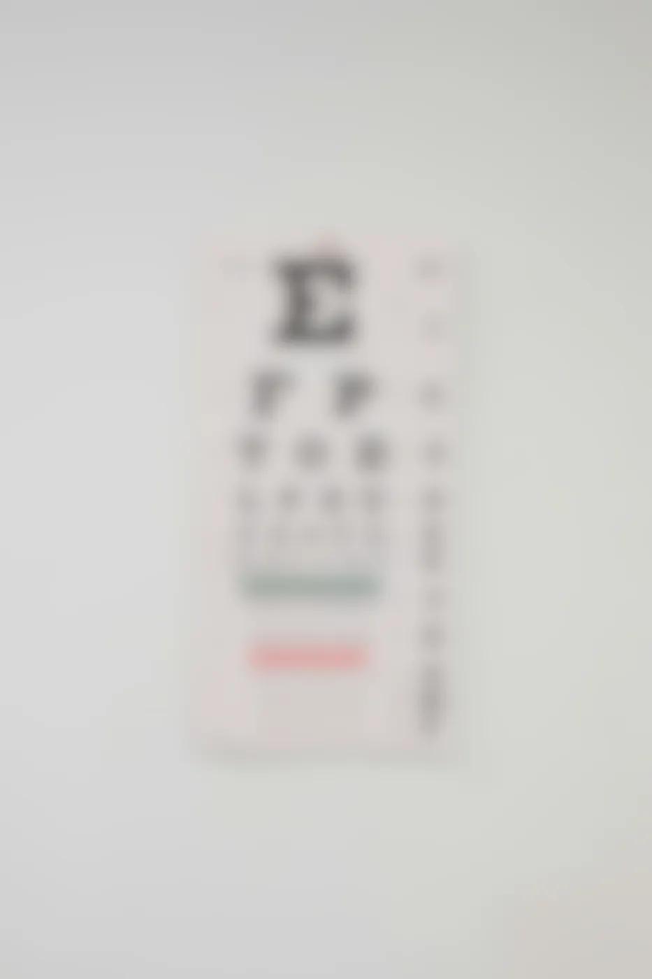 A medical eye chart