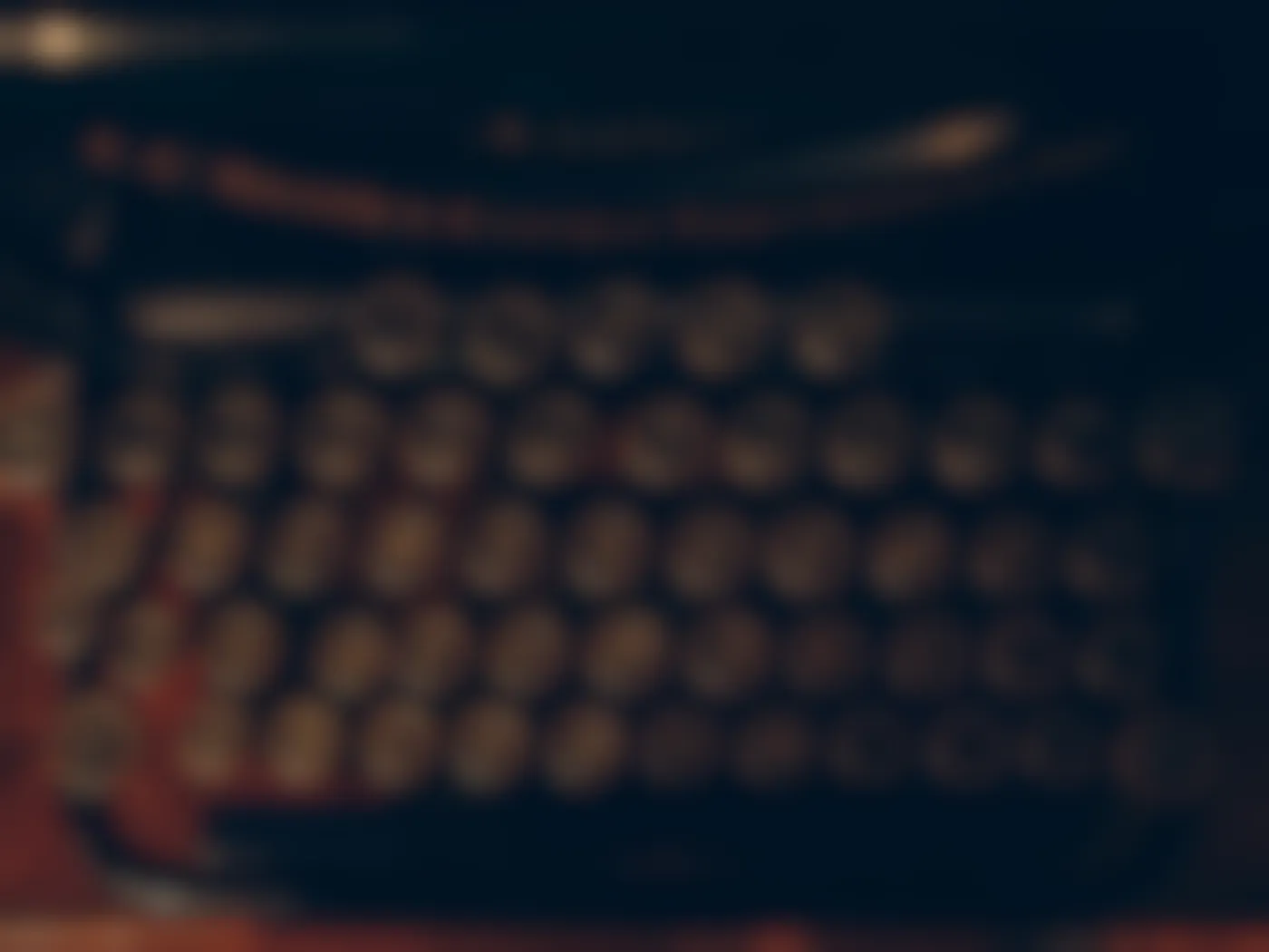 The keys on an old Smith Corona typewriter