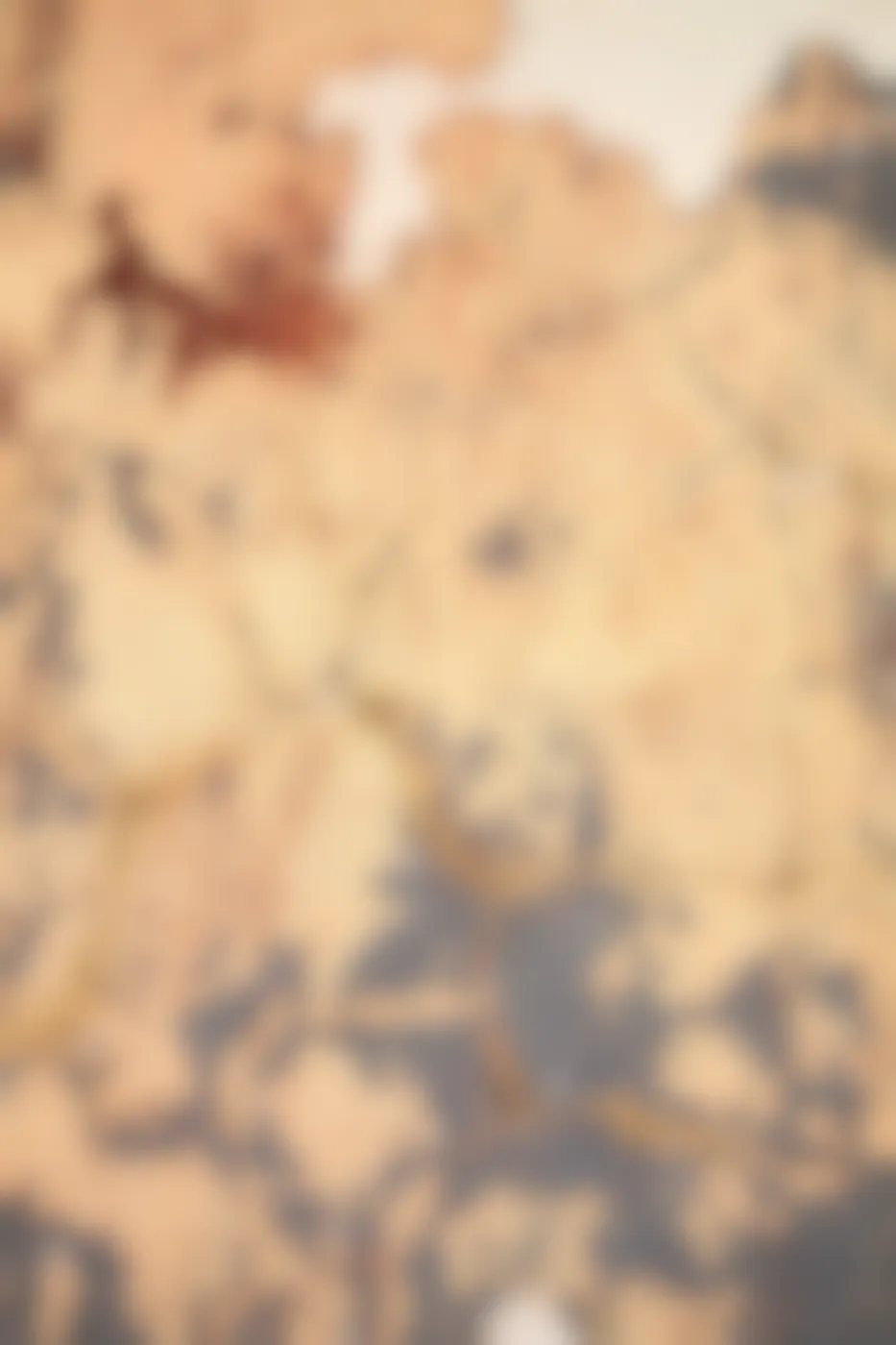 A wall covered in cracks and peeling paint