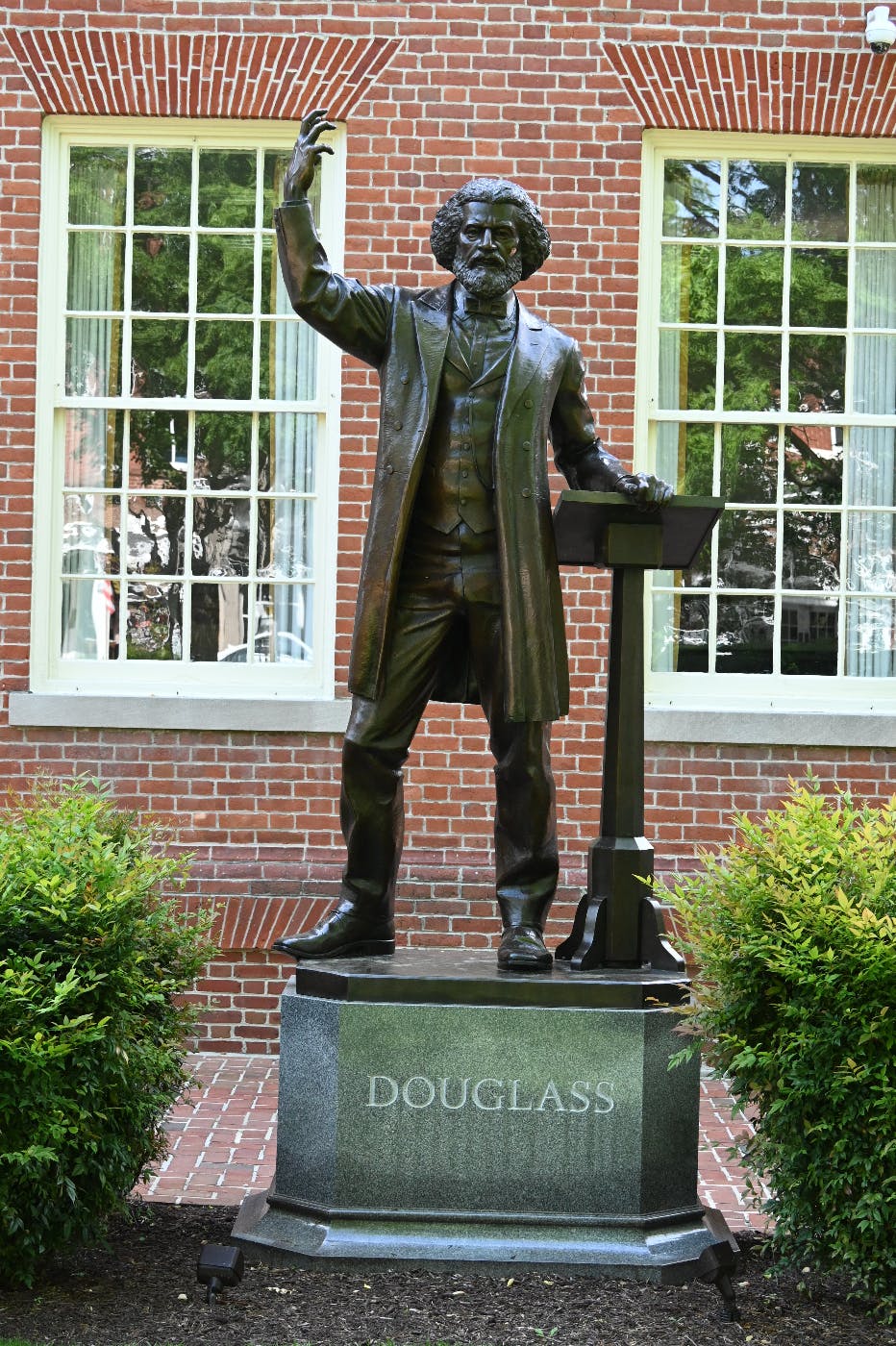 A statue of Frederick Douglass