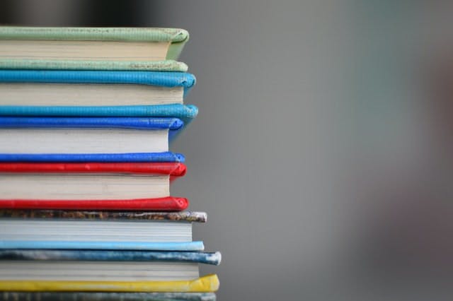 stacked books