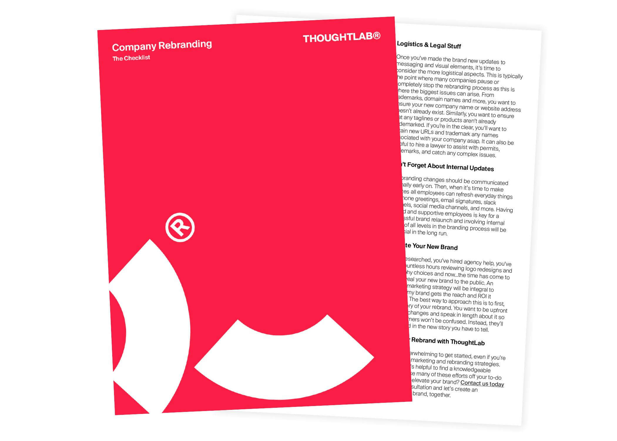 ThoughtLab's Guide to Company Rebranding