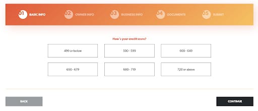 example of a multi-step form