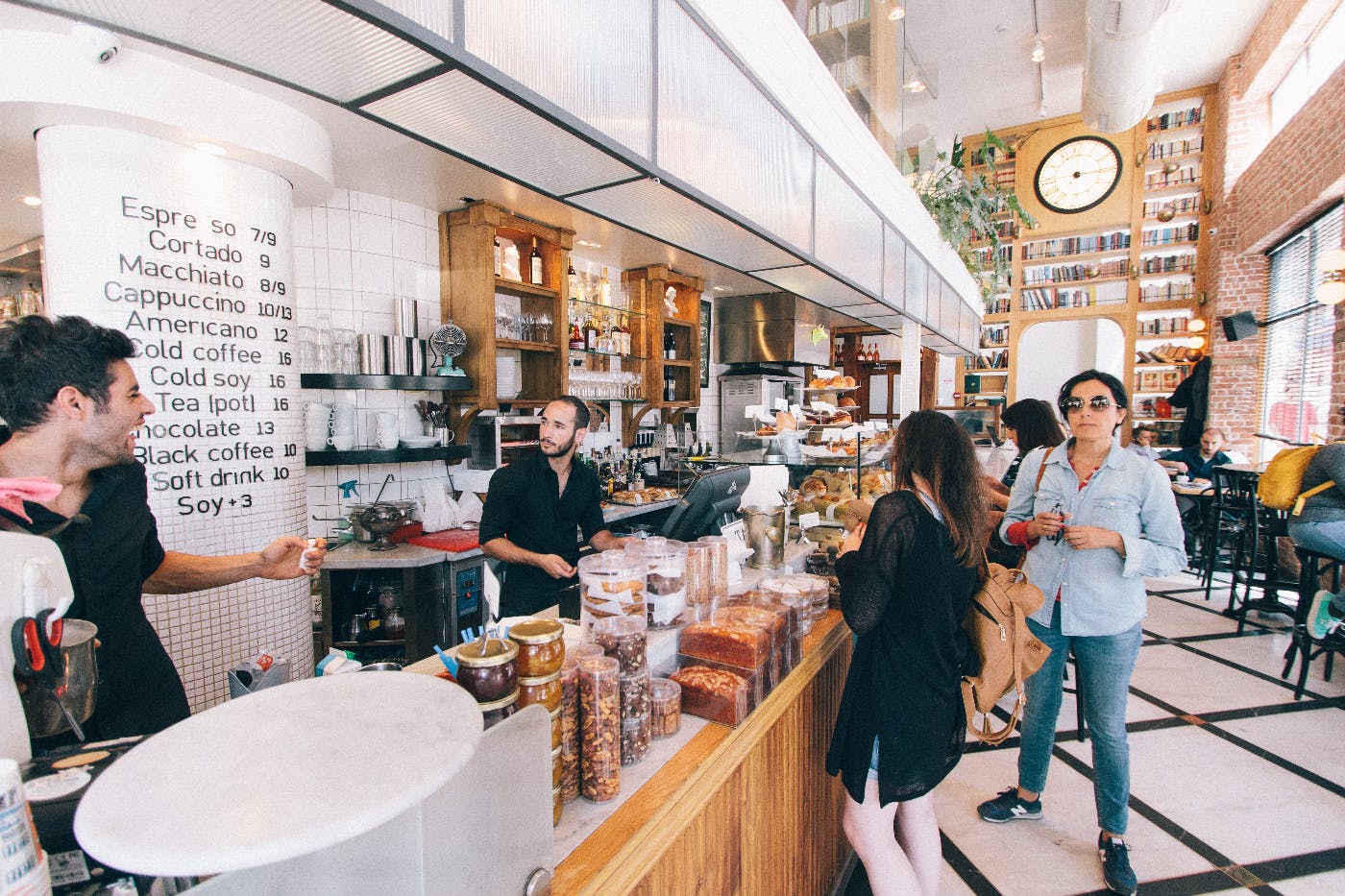 A busy coffee shop