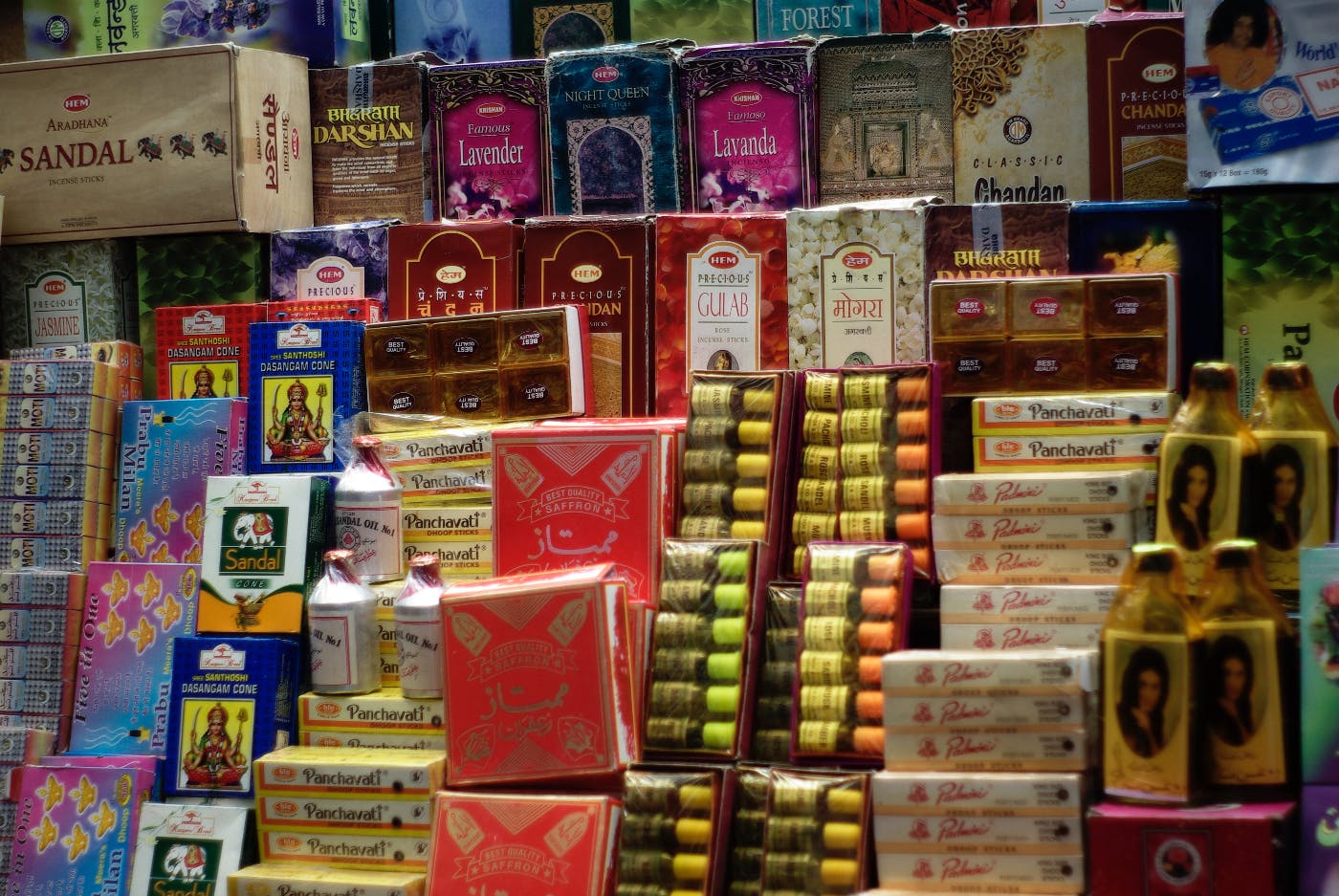 an Indian market stall