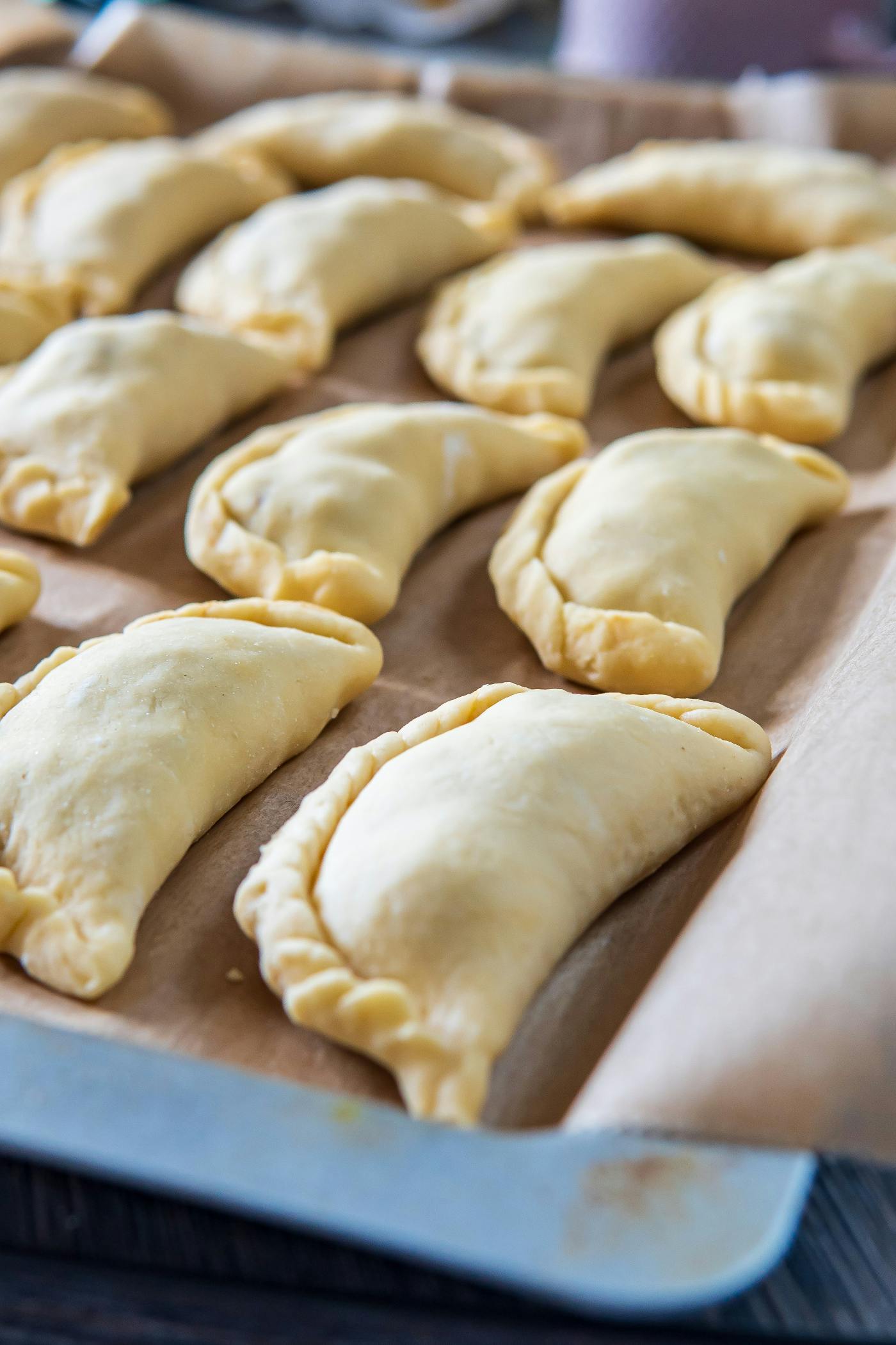 Empinadas reaady for the oven