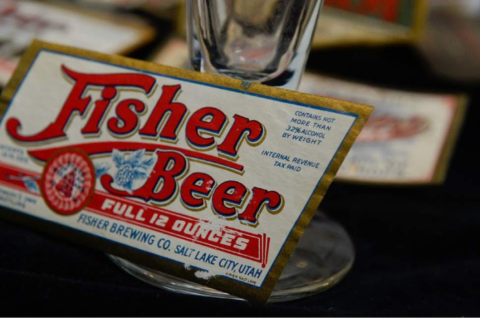 fisher brewing beer label