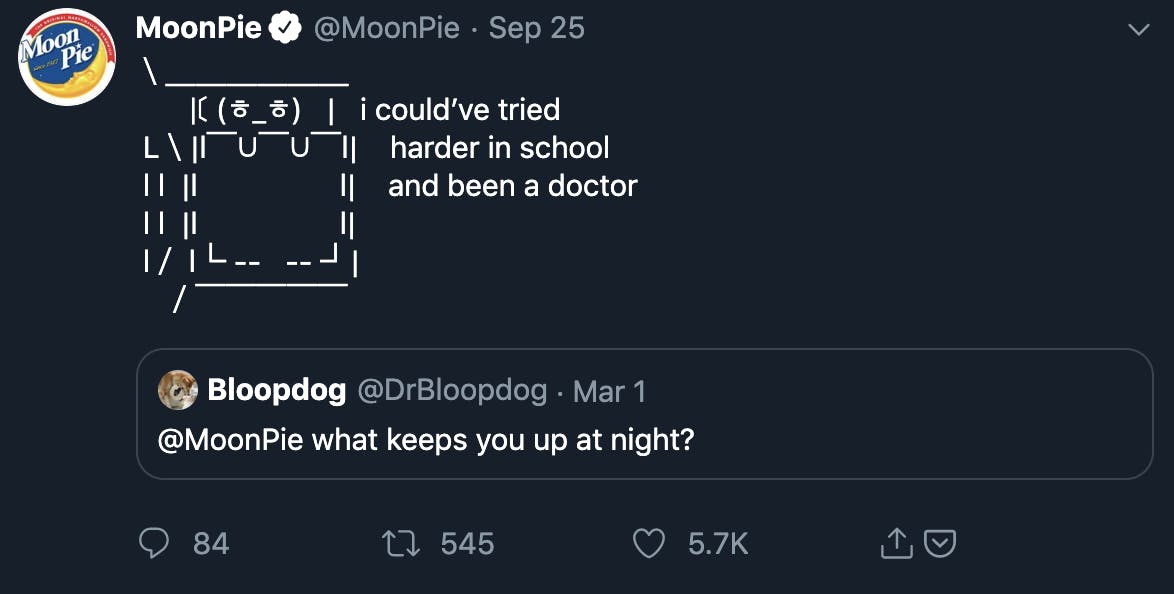 Moonpie tweet