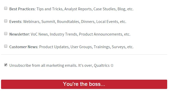 Qualtrics UX example