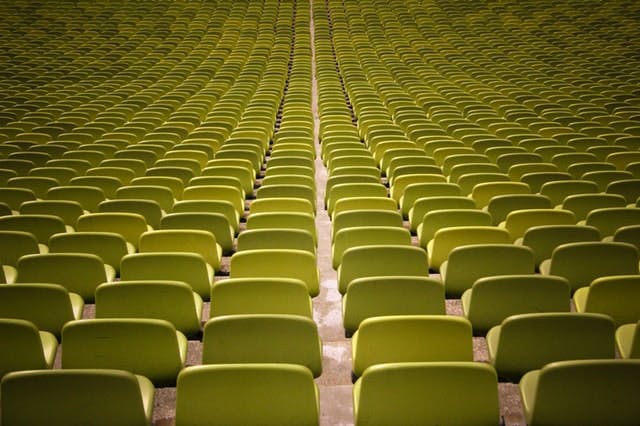rows of green seats