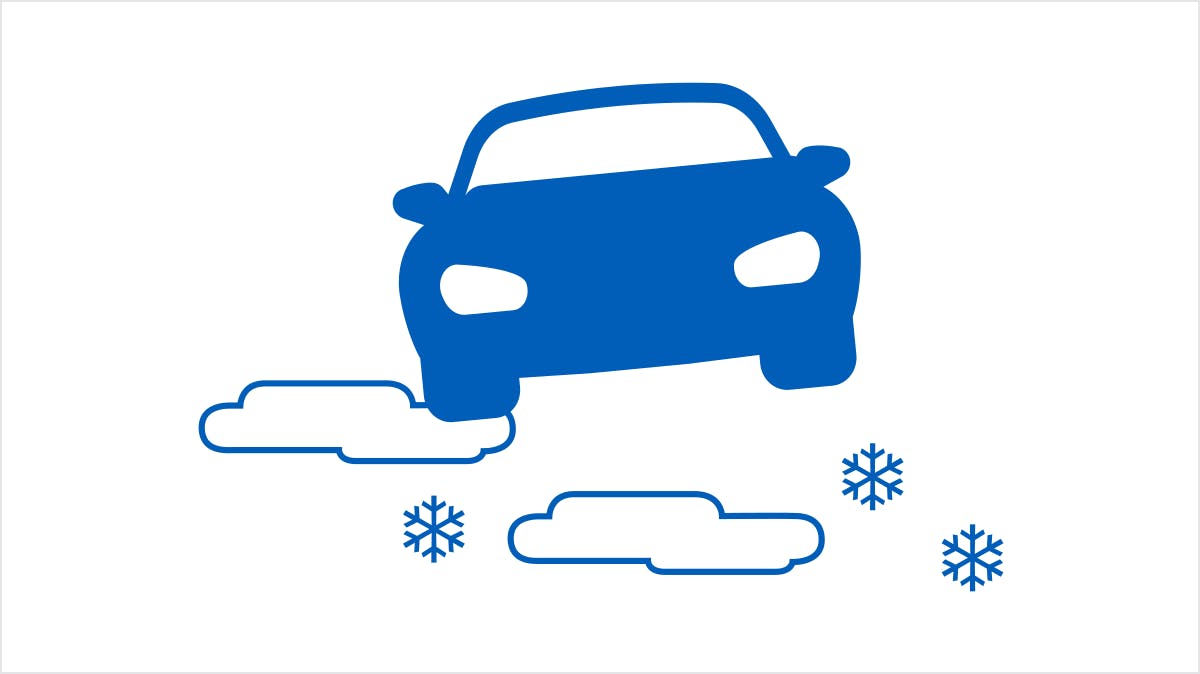 Patches of ice are common on Icelandic roads during winter. Drive safely in Iceland.