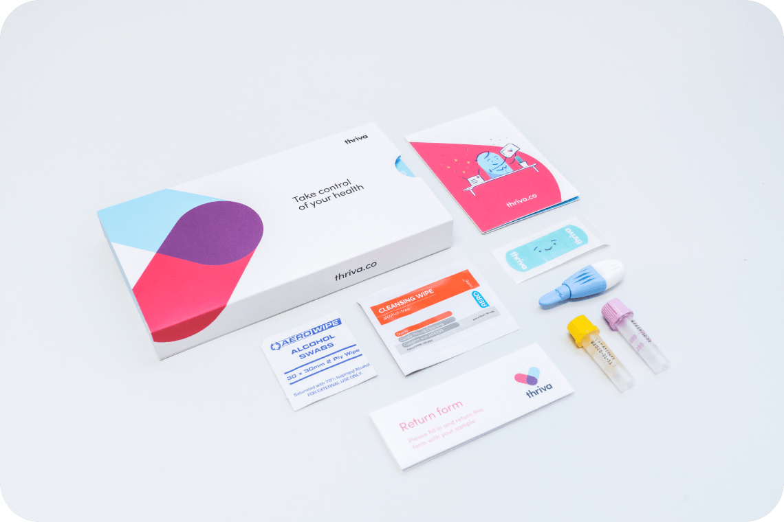 Thriva's home blood testing kit