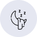 Sleeping moon icon