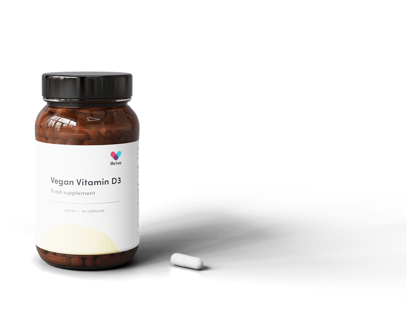 Thriva's vegan vitamin D3 bottle