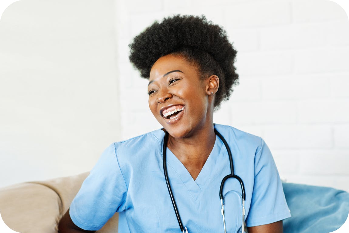 Smiling healthcare practitioner 