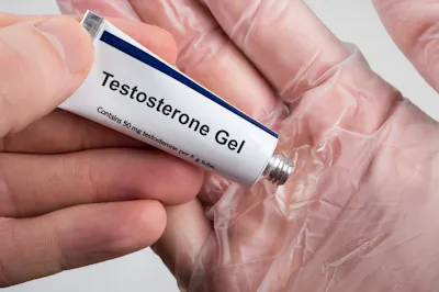 Testosterone gel tube