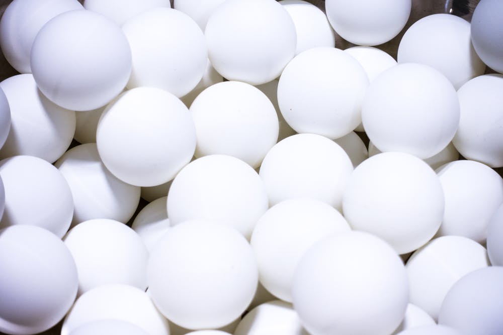 White ping pong balls enlarged prostate