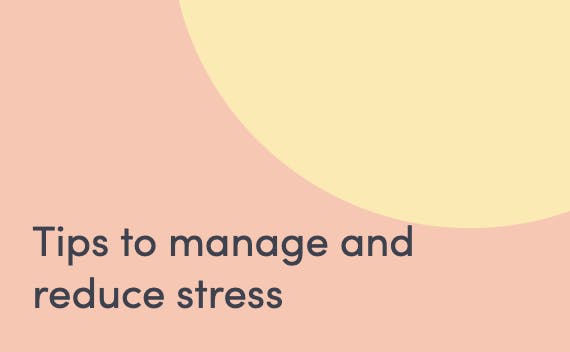 Article with tips on how to manage stress