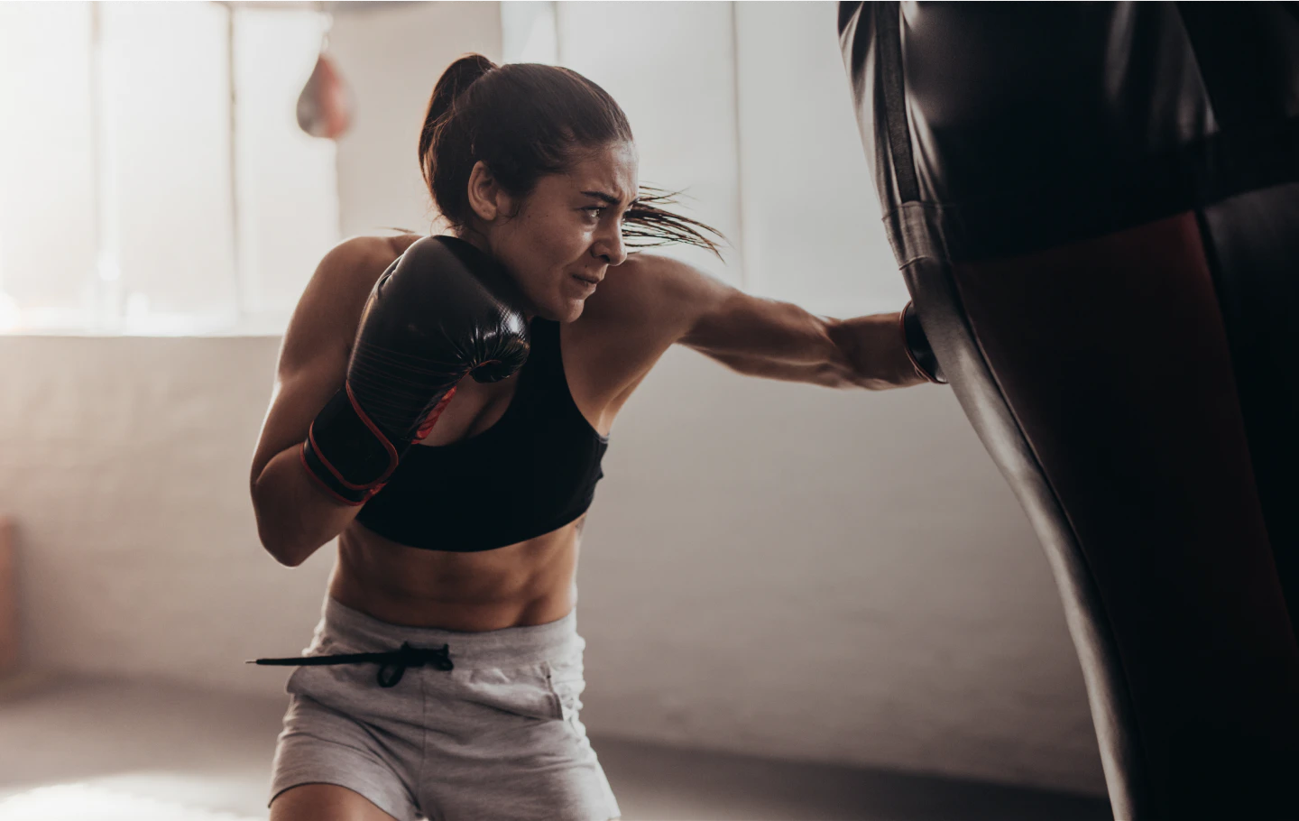 woman boxing