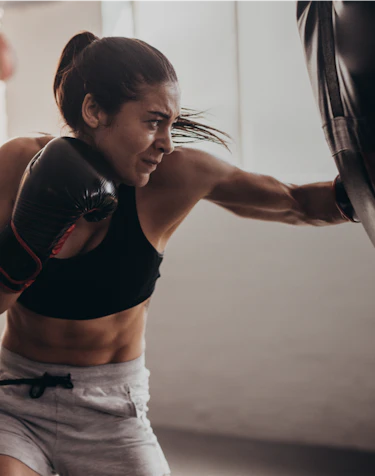 woman boxing