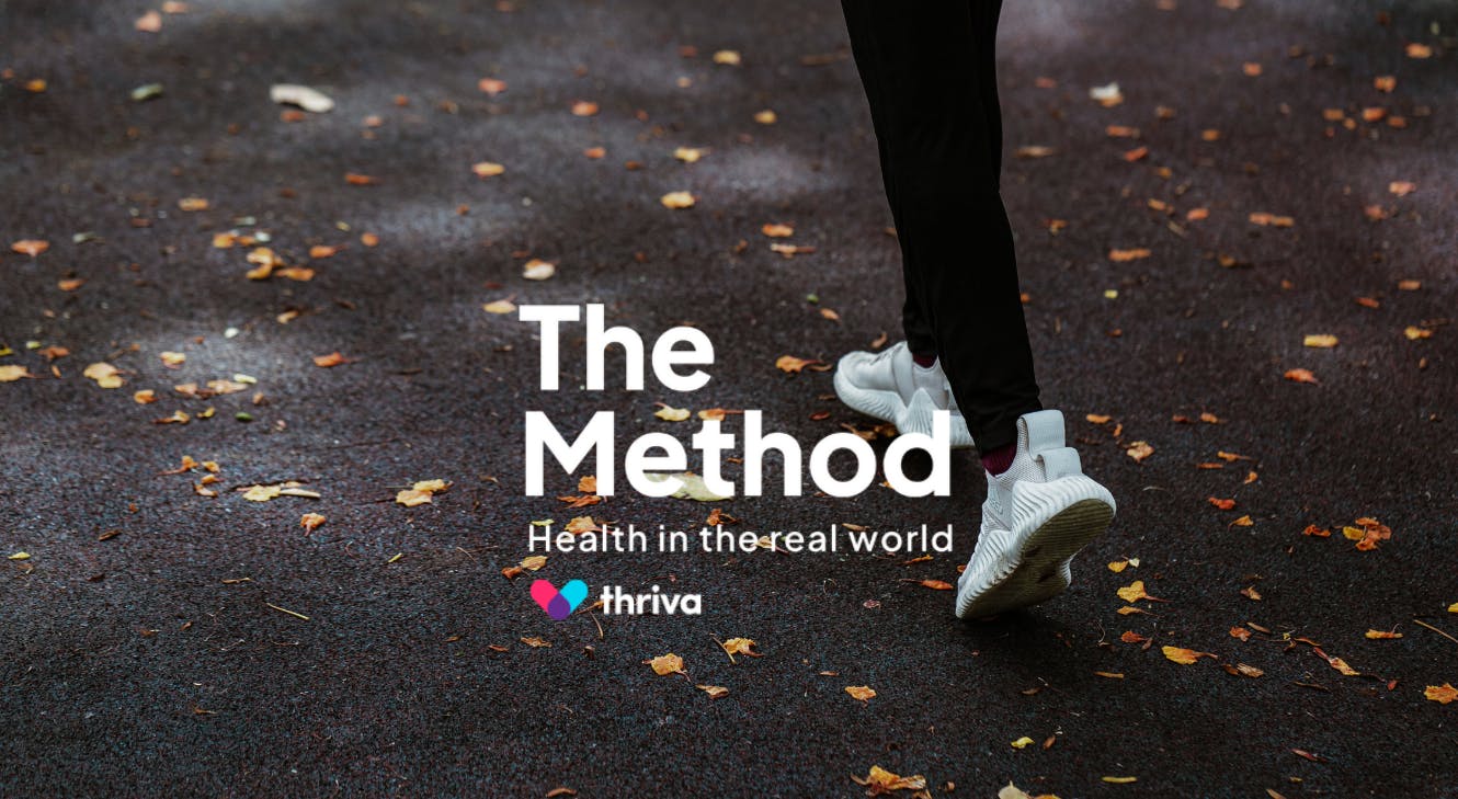 An image of a person walking outside