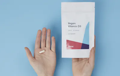 Thriva's vegan vitamin D3 packet
