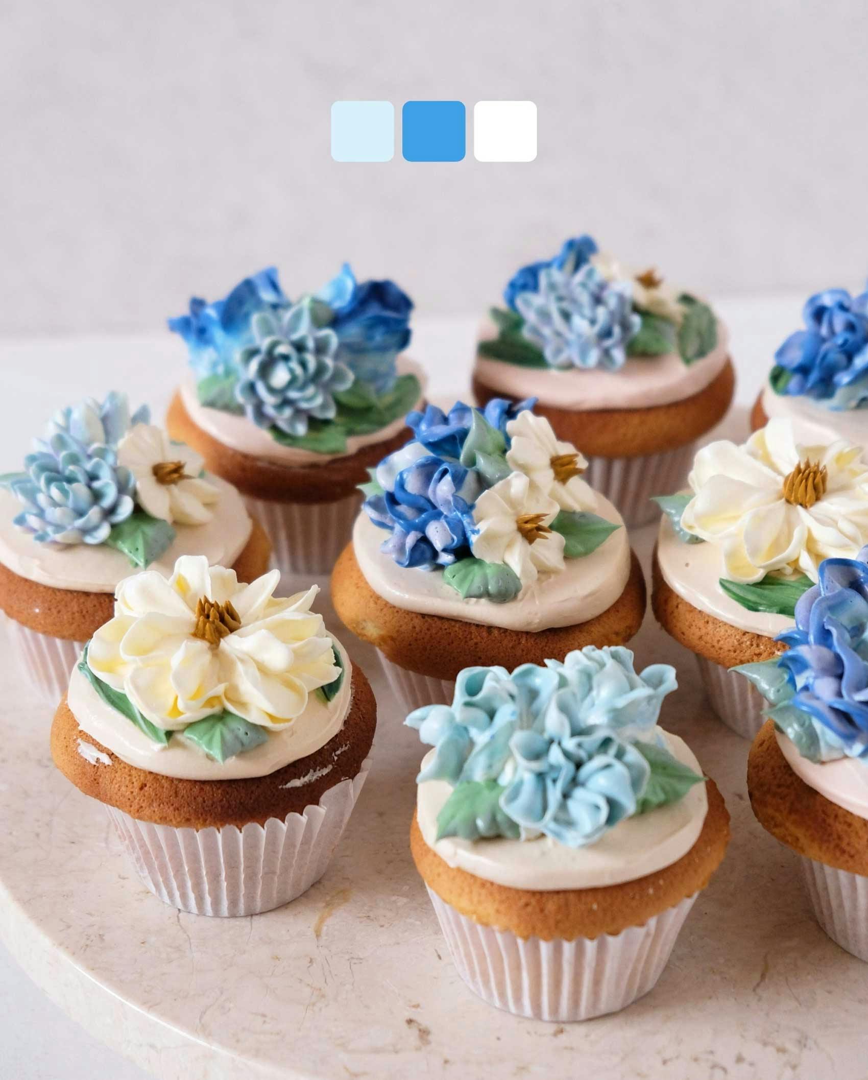 beautiful cupcakes in Bali 