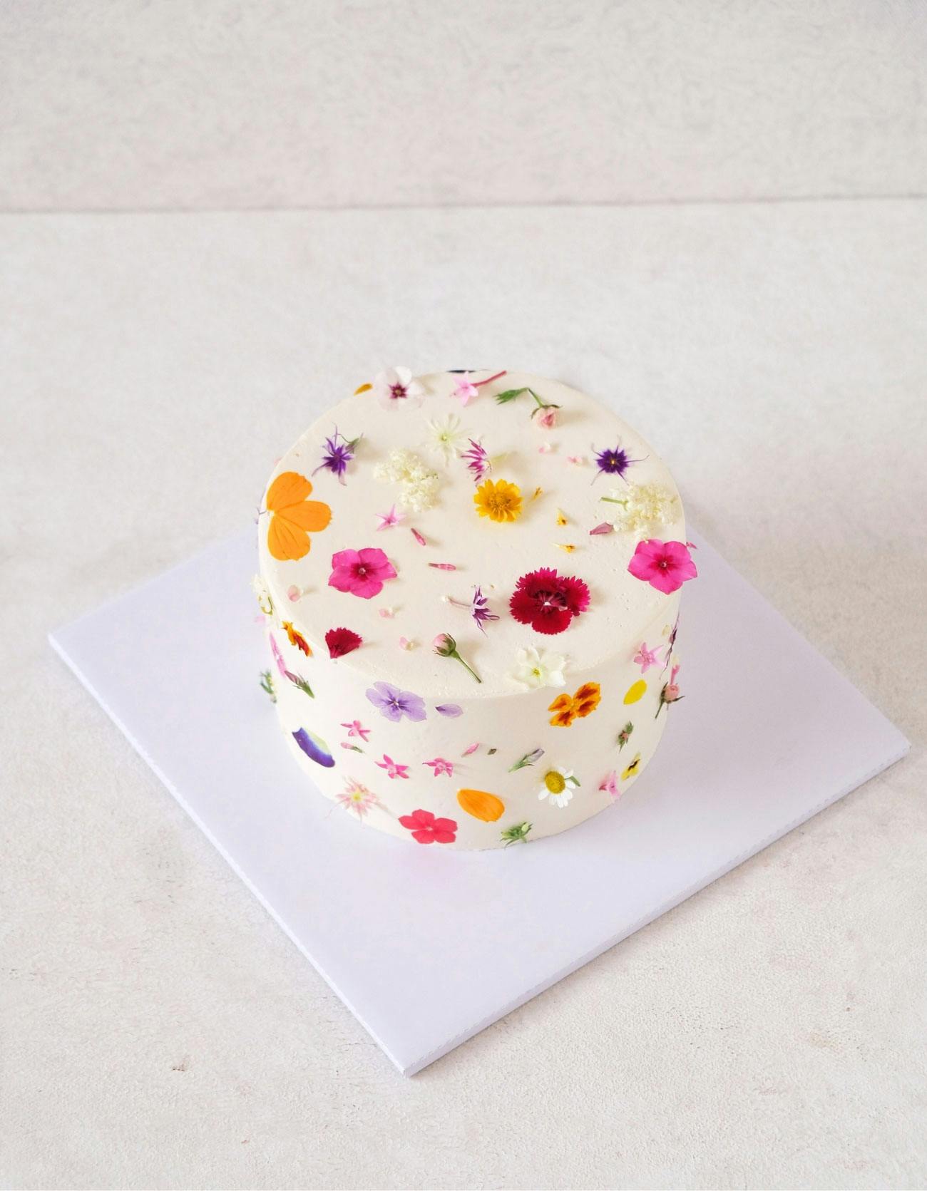 beautiful, colorful celebration cake design