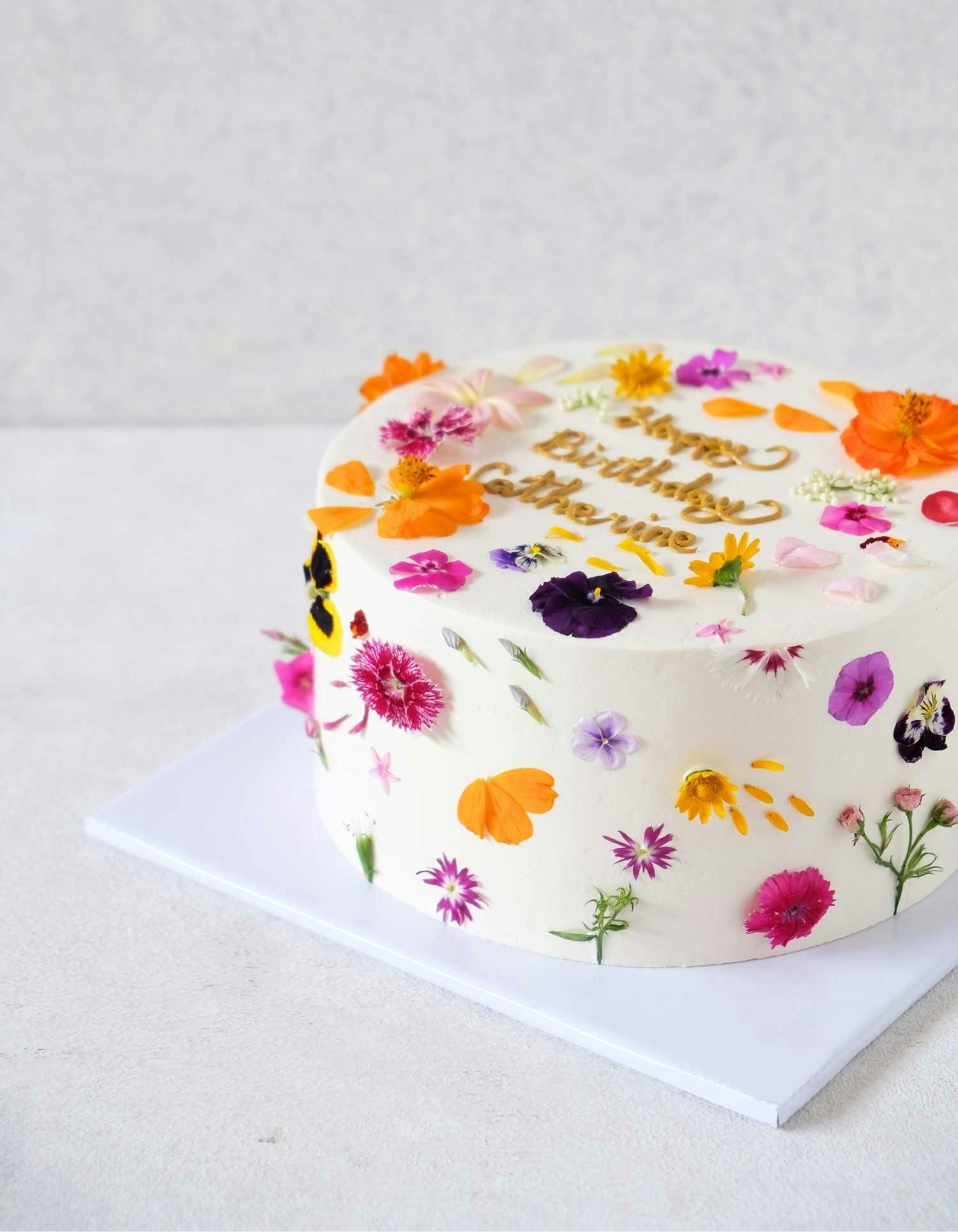 beautiful, colorful celebration cake design