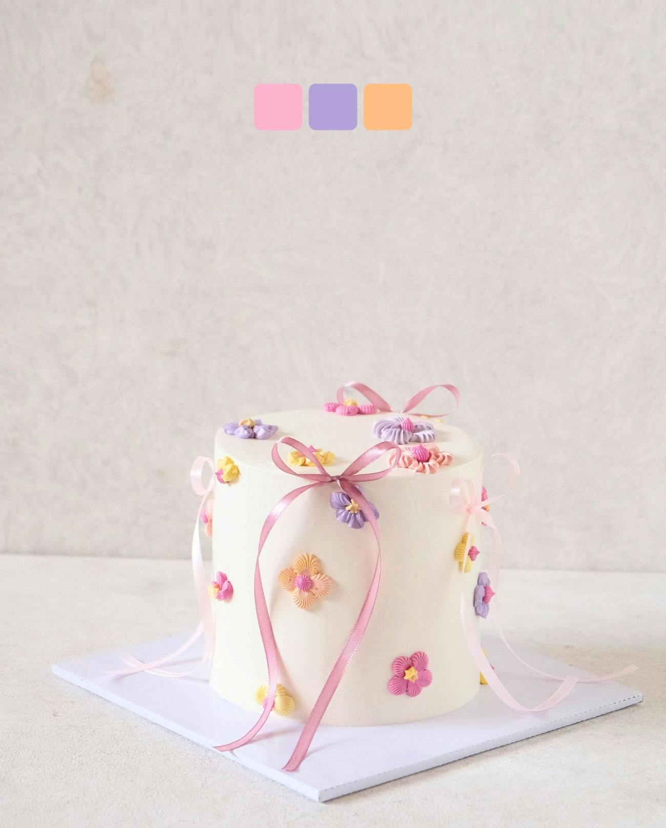 beautiful pink celebration cake