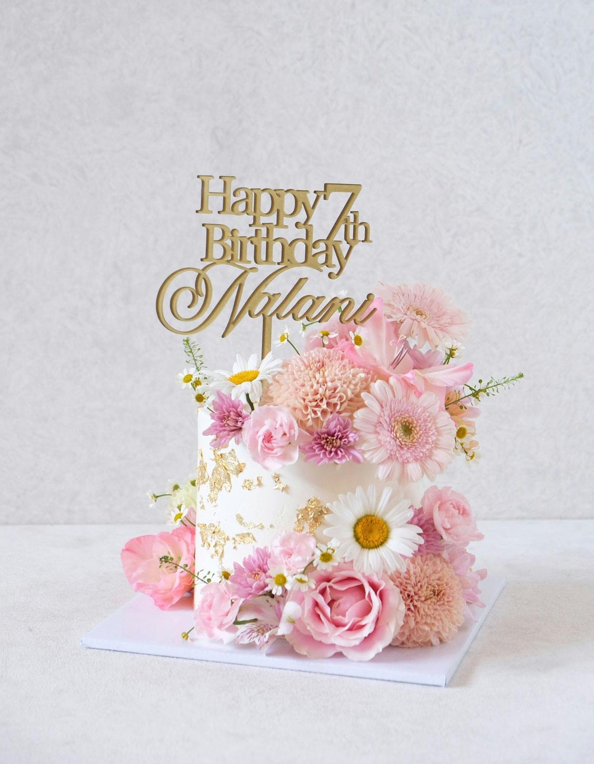 fresh flower cake designs