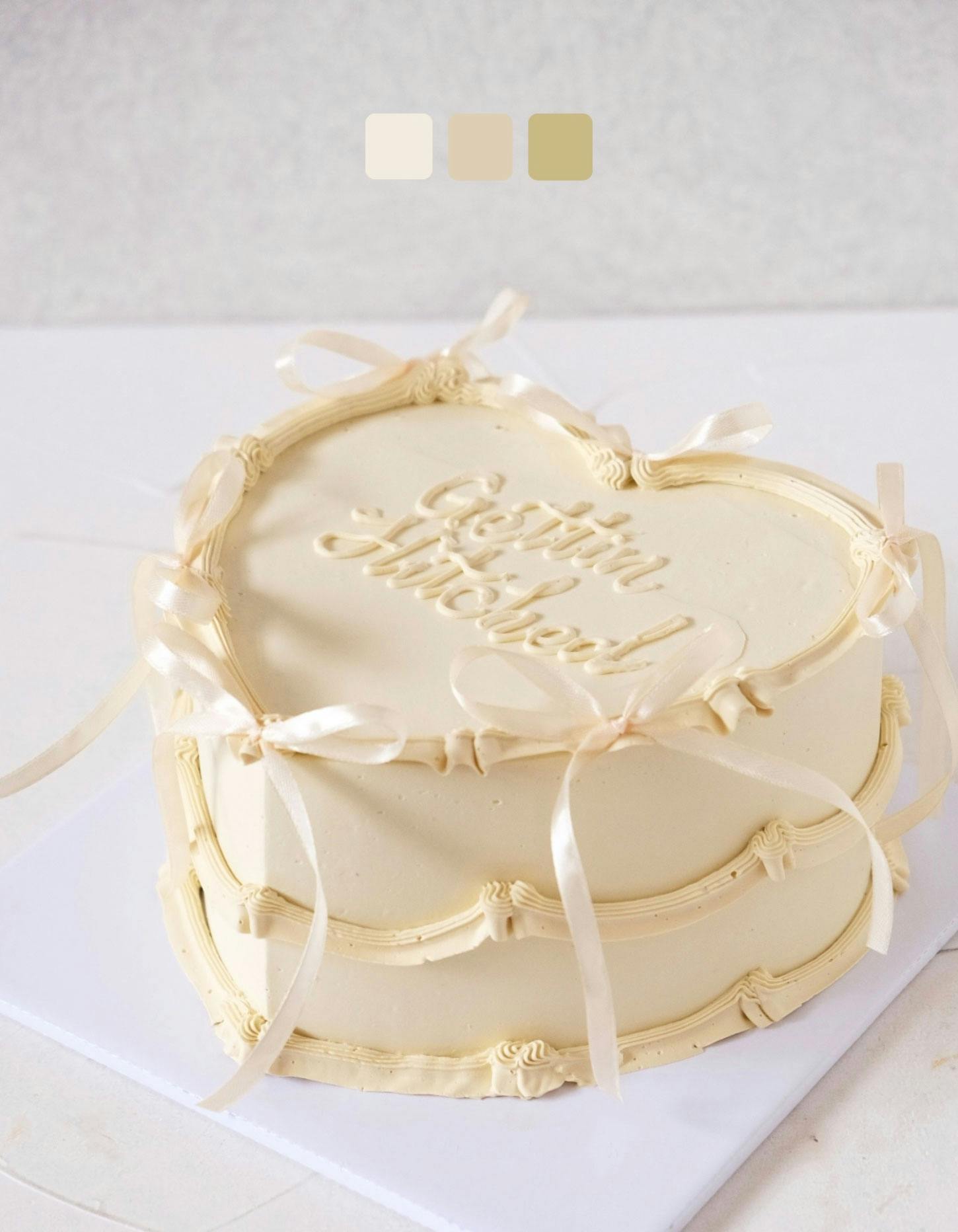 Beige royal vintage celebration cake