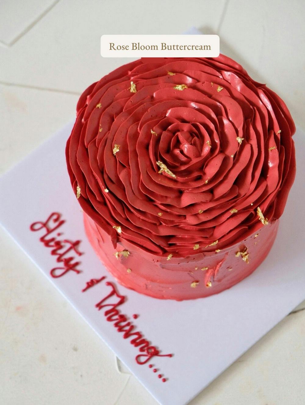 rose bloom buttercream