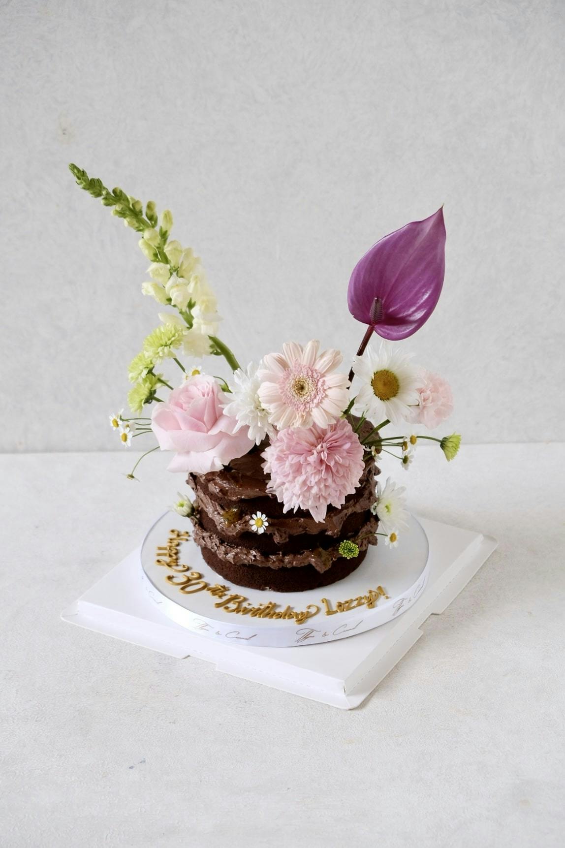 flower birthday cake