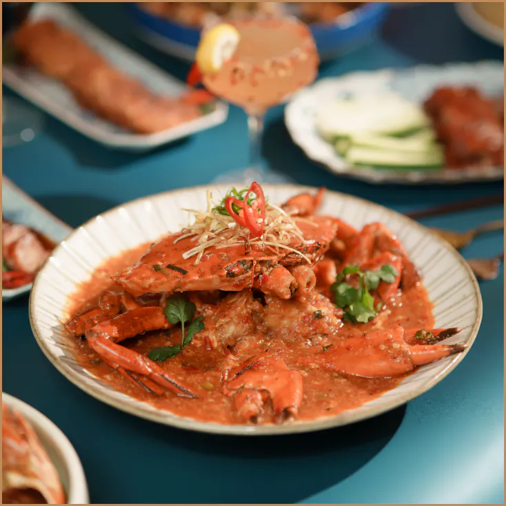Singaporean chilli mud crab