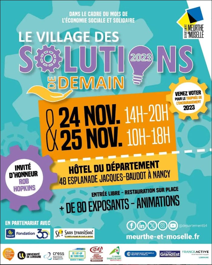 affiche Le Village des Solutions de Demain 2023