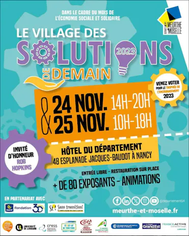 affiche Le Village des Solutions de Demain 2023
