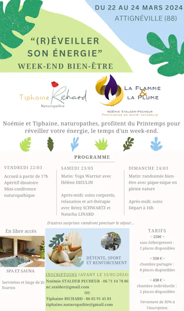 affiche séjour bien-être mars 2024