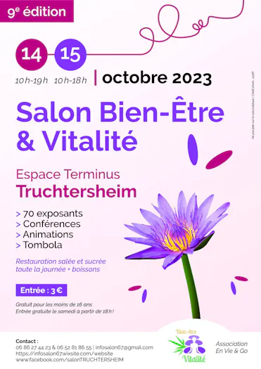Affiche salon bien-être et vitalité