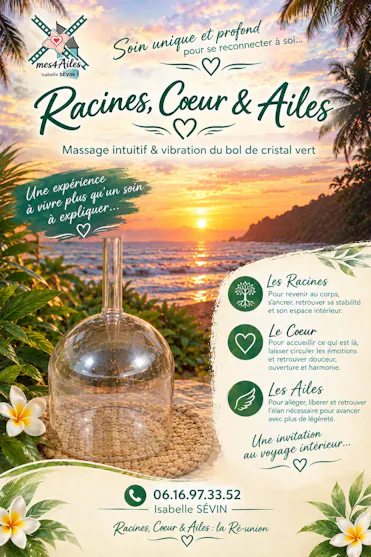 SOIN RACINE CORPS AILES ISABELLE SEVIN FRANCE ET ILE DE LA REUNION