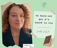 portrait femme et texte