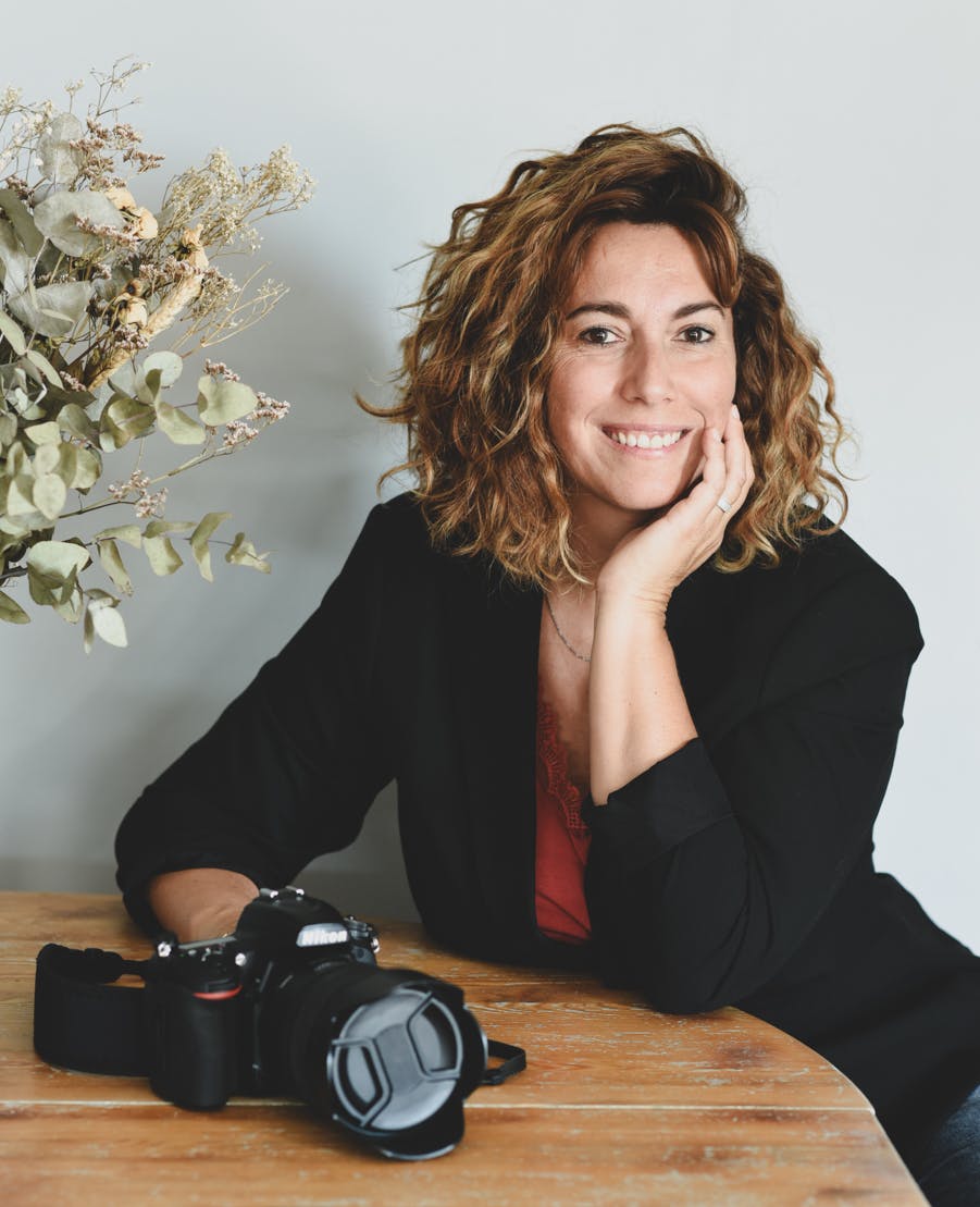 photo portrait femme appareil photo