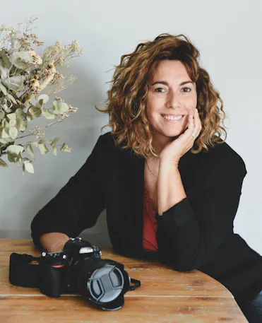 photo portrait femme appareil photo