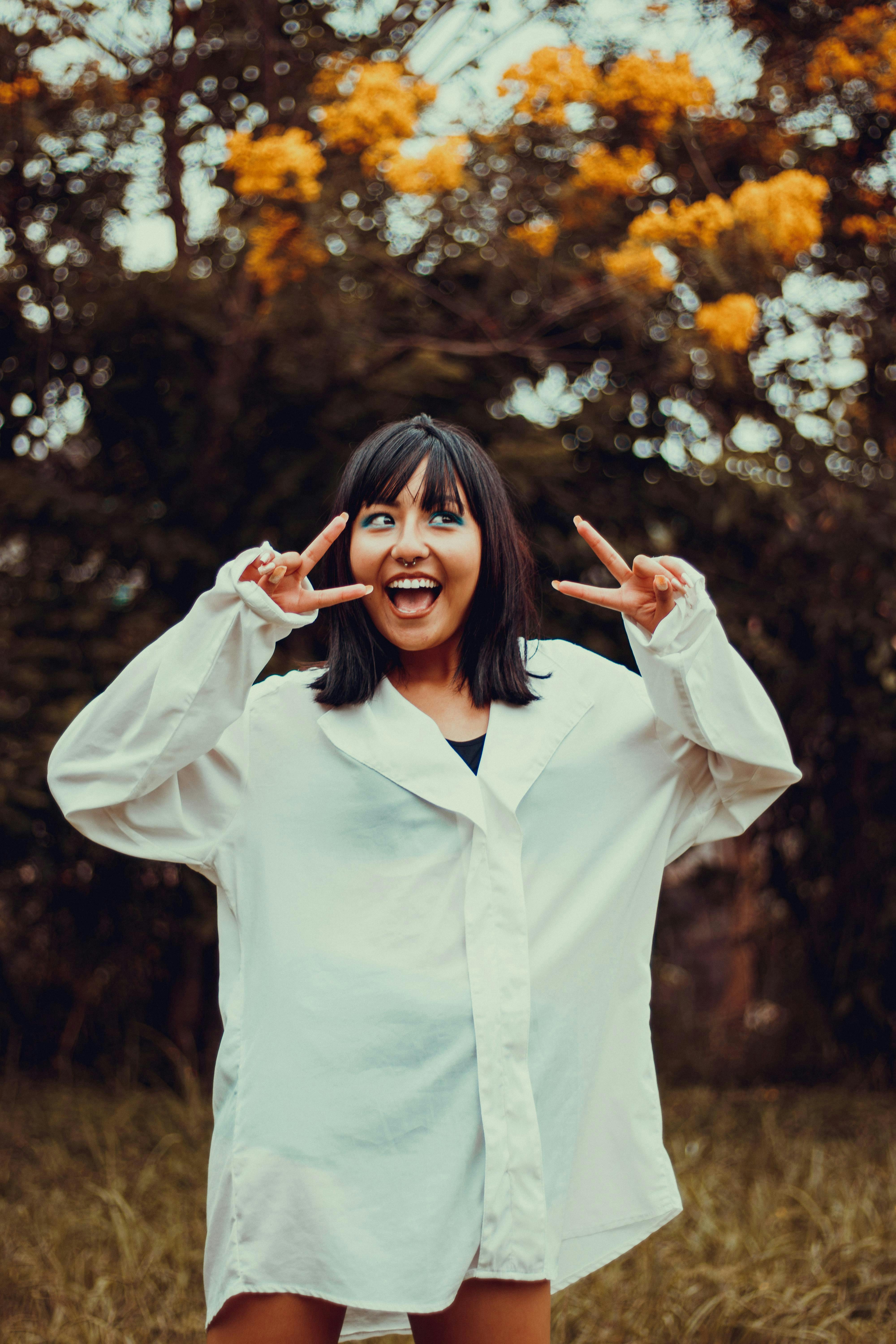 woman smile