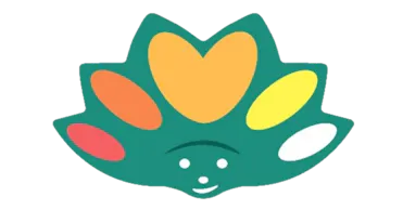 hérisson stylisé et coloré