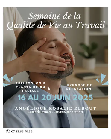 affiche homme qui se fait masser le visage