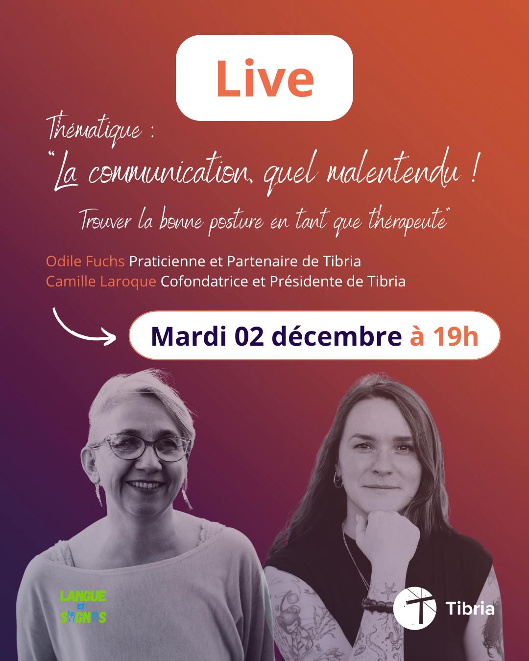 visuel live tibria et odile fuchs 02.12.2025